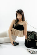 Hazel Ruffle Backless Top